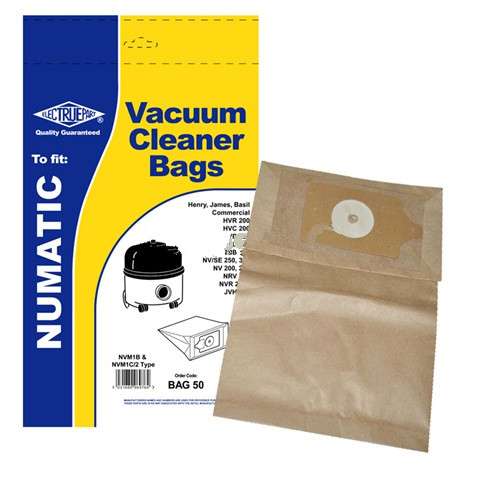 Replacement Vacuum Cleaner Bag For Numatic NVR225 Pack of 5